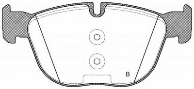OPEN PARTS bpa129700 -  Комплект тормозных колодок, дисковый тормоз